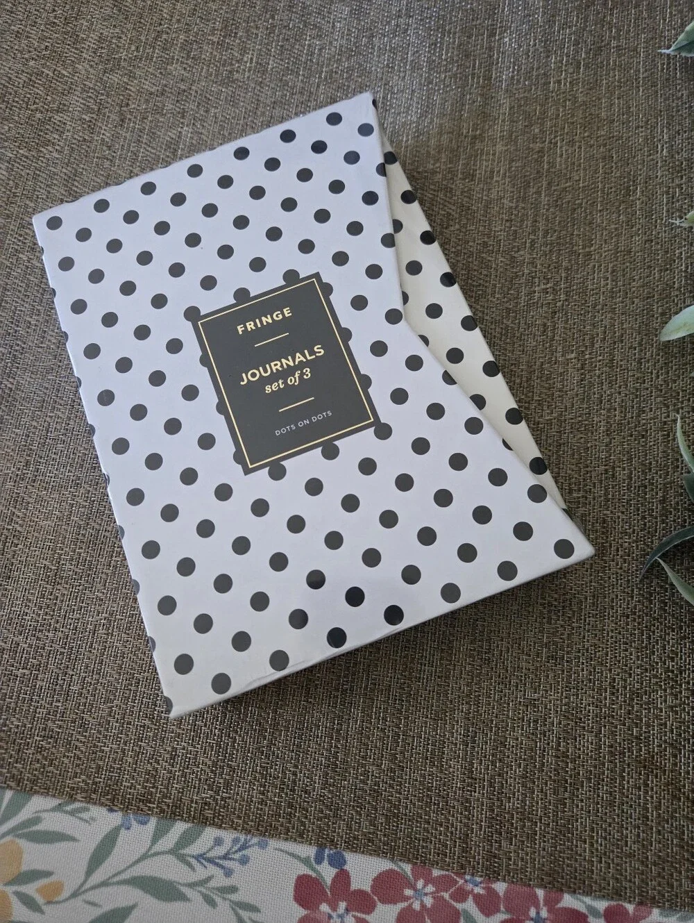 Fringe Studio Black & Rose Gold Polka Dot Ballpoint Pen Set & Journals